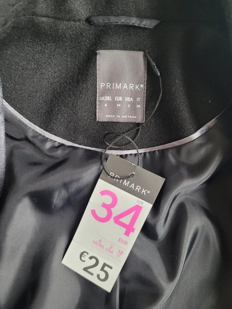 Kabát primark v.34, primark,s / xs