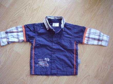 Perfektna tmavomodrá moderna košeľa, baby mac,74