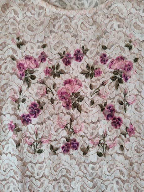 Čipkované tricko, s