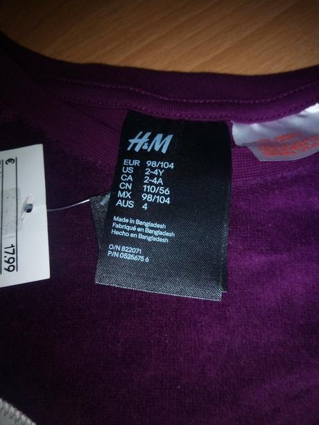 Teple pyzamo, h&m,98 / 104