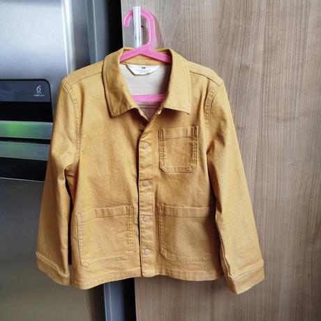 Tenká riflová bundička h&m - top stav, h&m,134