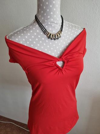 Červený elastický top mohito m, mohito,m