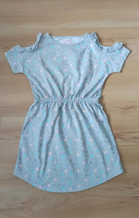 Šedé šaty s hviezdami, f&f,134