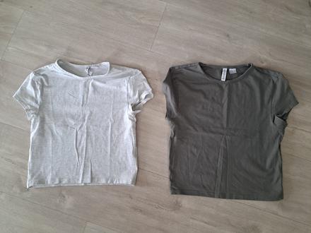 Bavlnené tričká, h&m,s