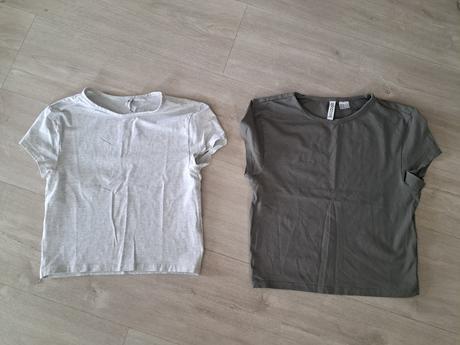 Bavlnené tričká, h&m,s