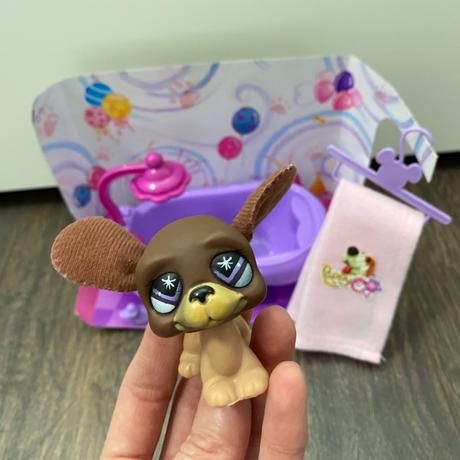 Psík s vaničkou + doplnky,