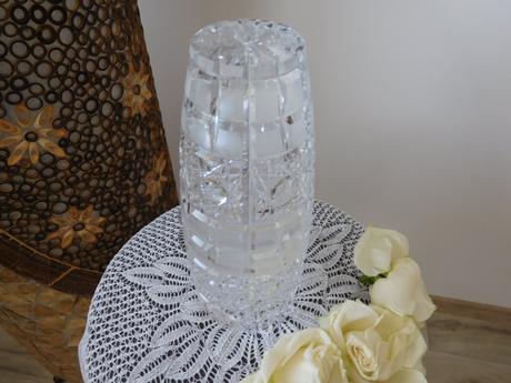 Krásna kryštálová váza -top top stav, 