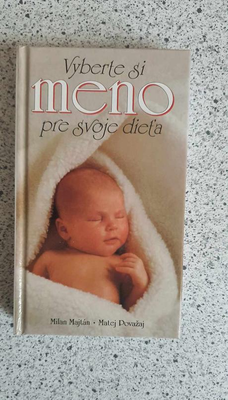 Kniha vyberte si meno pre svoje dieta, 