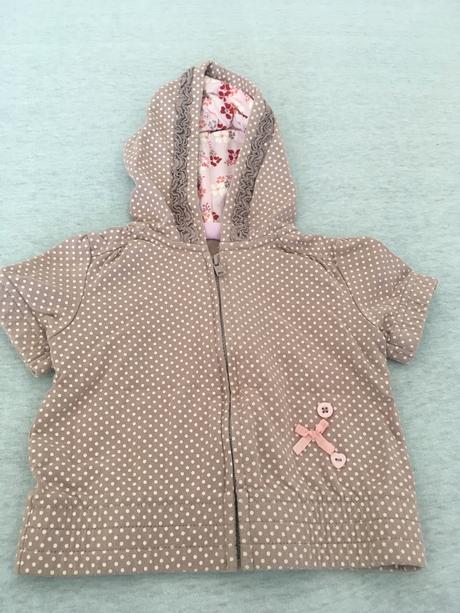 Bodkovana mikina s kratkym rukavom, cherokee,68