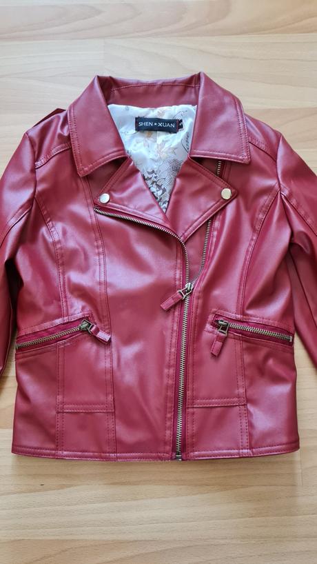 Koženková bunda xs/s, xs