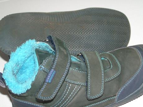 Zateplené kožené topánky, protetika,34