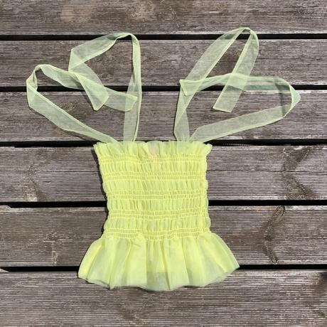 H&m crop top s riasením a zaväzovacími ramienkami, h&m,xs