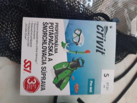Detská potapačská a šnorchlovacia súprava, 