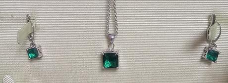 Obojstranná súprava náušnice + prívesok, 