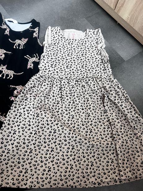 Letné šaty zvierací motív, h&m,134