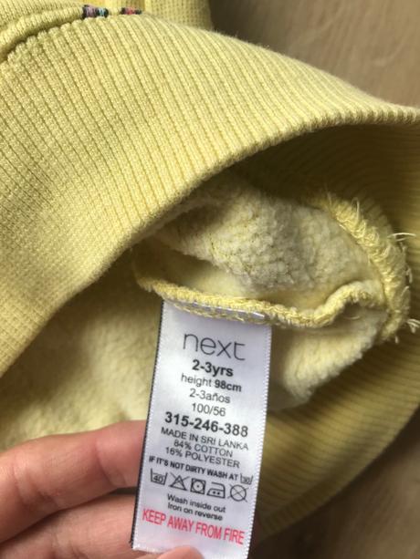 Krásna dúhová mikinka, next,98