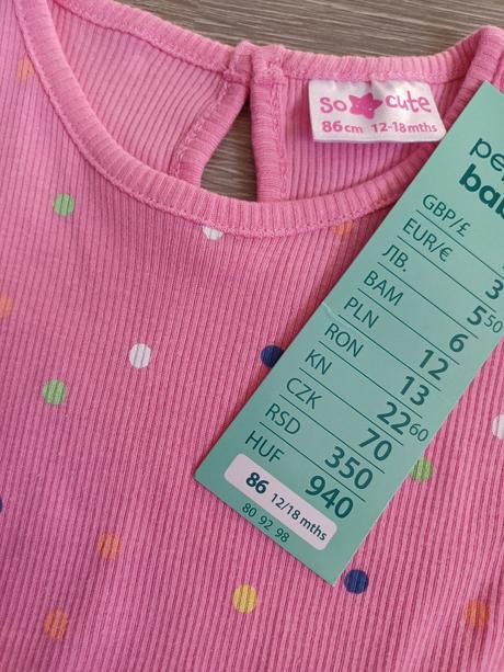 Tričko s krátkym rukávom, pepco,86