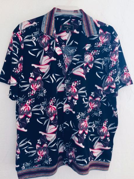 Siksilk pánska dizajnová košeľa vel.m-l, l