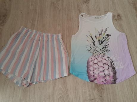Letné pyžamo, h&m,140
