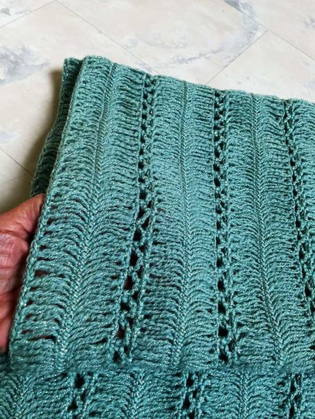 Vlnený prehoz/štóla na večerné šaty, 4xl