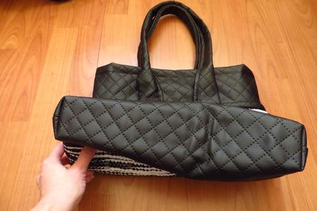 Čierno-biela kabelka - ako nová,