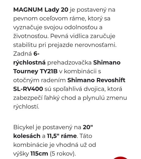 Dievcensky bicykel, shimano,20