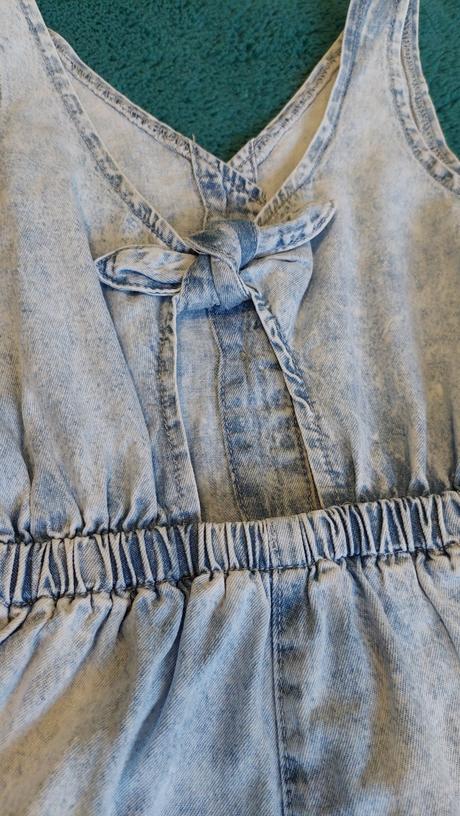 Dievčenský riflový overal s uzlom, 116