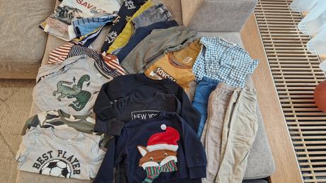 Veľký balík oblečenia chlapec 98-104, 86–98