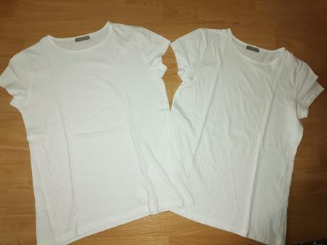 Dievčenské biele tričká 2ks vhodné aj na tsv, 158