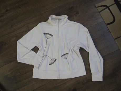 Biela dámska mikina, l