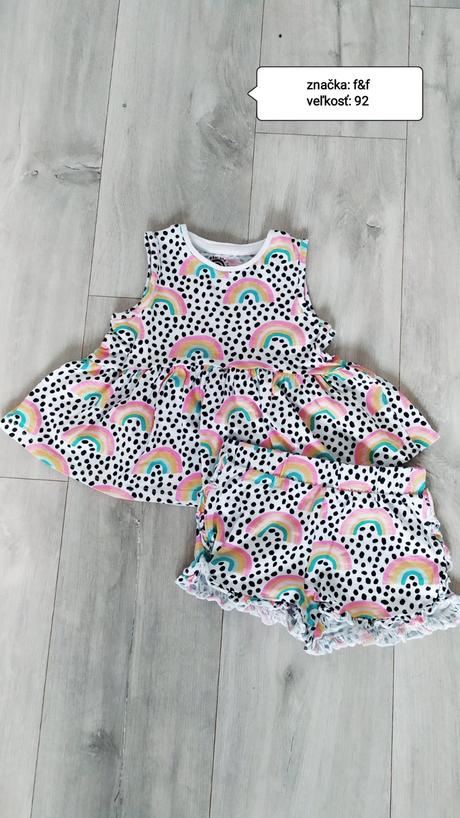 Komplet top a kraťase, f&f,92