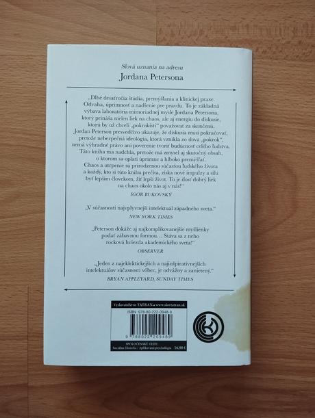 12 pravidiel pre život - jordan peterson, 