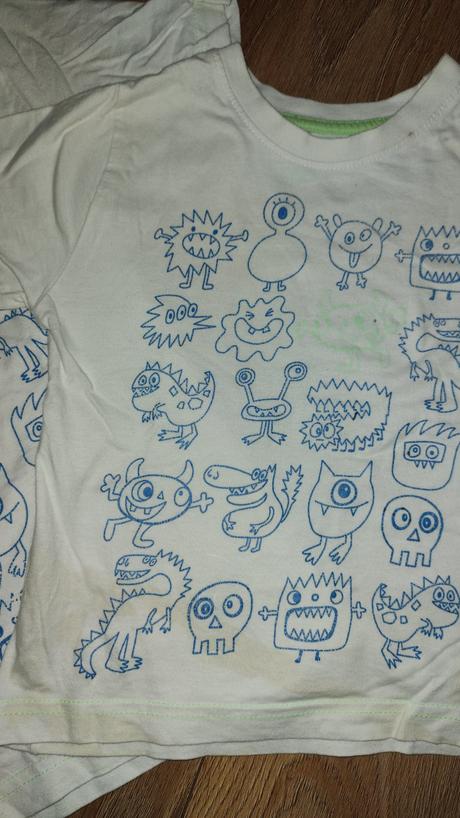 Tričko 2x - 2-3 roky a 5-6 rokov, rebel,122