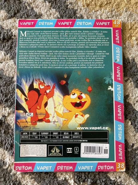 Dvd vapet rozprávky 4ks,