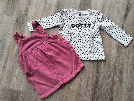 Sukňa na traky plus nátelník, f&f,80