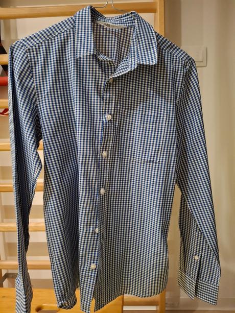 Kockovana košeľa výborný stav, h&m,158