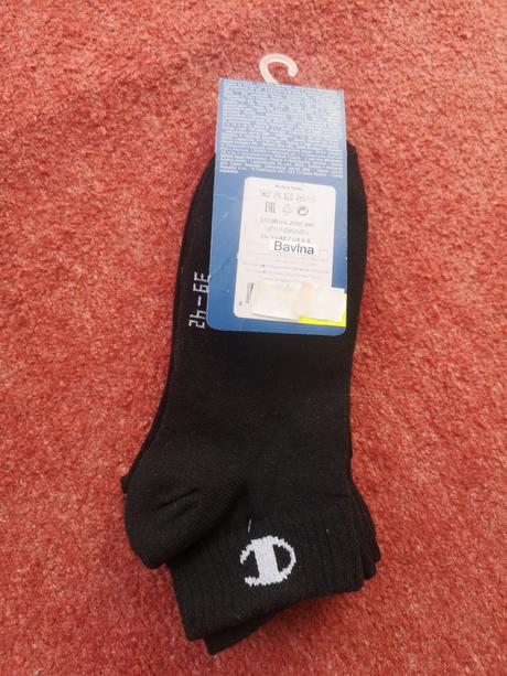 Champion ponožky 3 páry veľkosť 39-42, champion,39 / 40 / 42