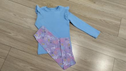 Dievčenské tričko s legínami, 116