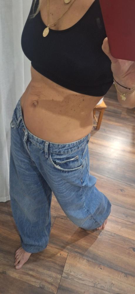 Široke rifle baggy zara vel 40/42, zara,40