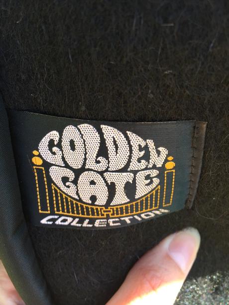 Čierny vlneny kabat, c&a