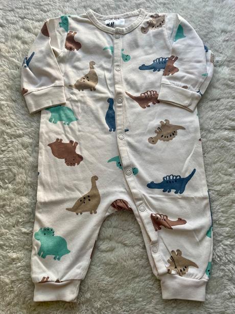 Bavlnene pyzamko dinosaury h&m, h&m,56