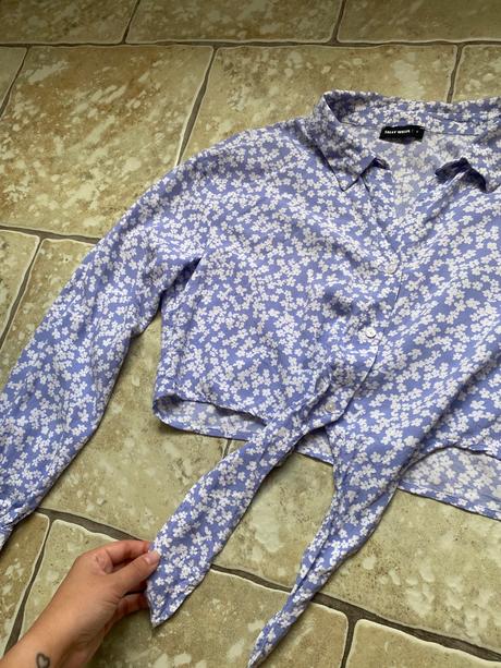 Cropped košeľa tally weijl, tally weijl,s