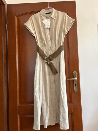 Nenosené lanové šaty 34-36, zara,xs