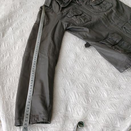 Superdry grey genuine leather jacket m vintage, superdry,m