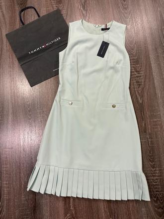Tommy hilfiger nadherne mentolové letne šaty xs, tommy hilfiger,xs