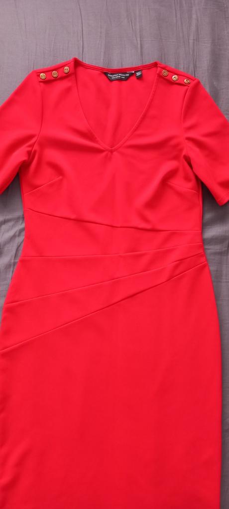 Šaty červené, dorothy perkins,m