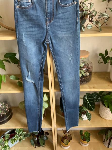 Pull bear rifle s vysokým pasom xxs xs, pull&bear,xs