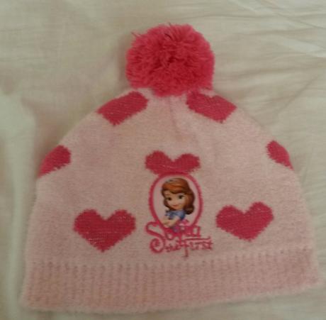 Pletena ciapka princezna sofia (obvod 48-52 cm), disney,104