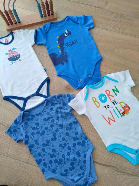 4x letné chlapčenské body, veľ. 74 - 80, 74