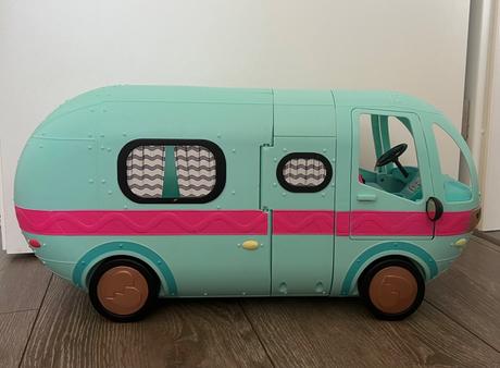 Lol surprise 2 in 1 glamper fashion camper karavan, 